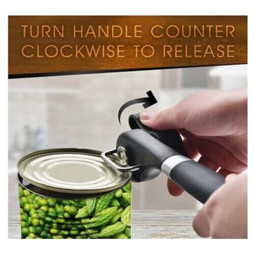 Black New Convenient And Safe Powerful Can Opener High Quality Can Opener Knife Anti-Cut Design Blade Home Kitchen Tools