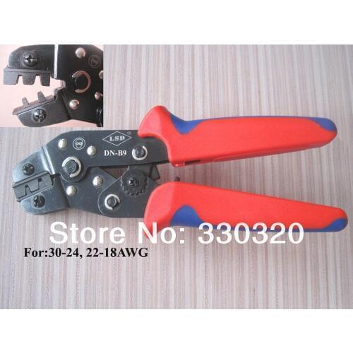 Terminal crimping pliers for crimping dupont pin connector 30-18 AWG,D-SUB connector crimping tool DN-B9