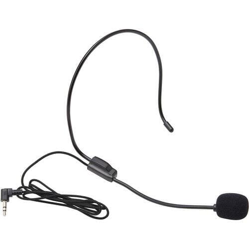 Portable 3.5mm Plug durable Headwear Microphone Voice Amplifier for iPhone Windows PC ABS material