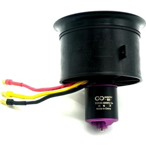 Powerfun 64mm EDF With 11 Blades Ducted Fan 3S 3900KV Motor 4S 3500KV Suit For RC Jet Plane