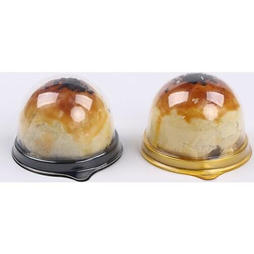 50pcs Clear Transparent Gift Box Moon Cake Cupcake Plastic Packaging Box Wedding Party Dragees Candy Box Container Holder Bags