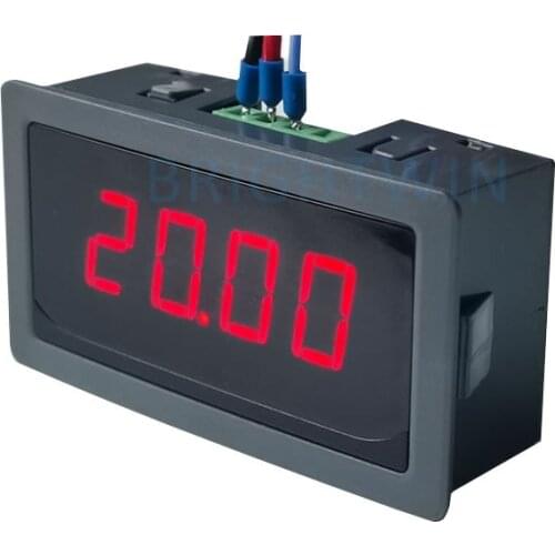 Adjustable Digital 0-20mA 4-20mA Indicator 0-5V 0-10V Process Panel Meter Analog +/- 50mA +/-50V Display Unit for Valves PLC