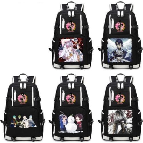 High Q Cartoon Touken Ranbu - Hanamaru Backpack cosplay Mikazuki Munechika oxford unisex large capacity School Bag Travel Bags