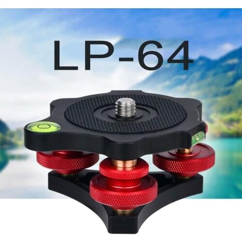 Tripod Speedy Leveling Base Leveler Adjusting Base Panning Level Plate With Bubble Level For Canon Nikon DSLR Camera Tripod
