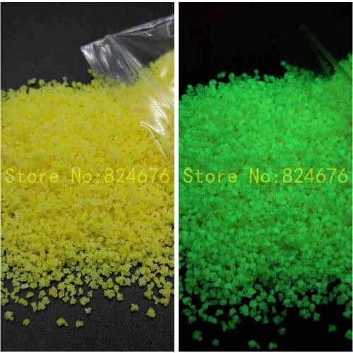 Glow in the Dark Sand Noctilucent Sand Stone Orange-yellow DIY Nail Glitter Sand Decoration Luminous Sand for Park Yard Party