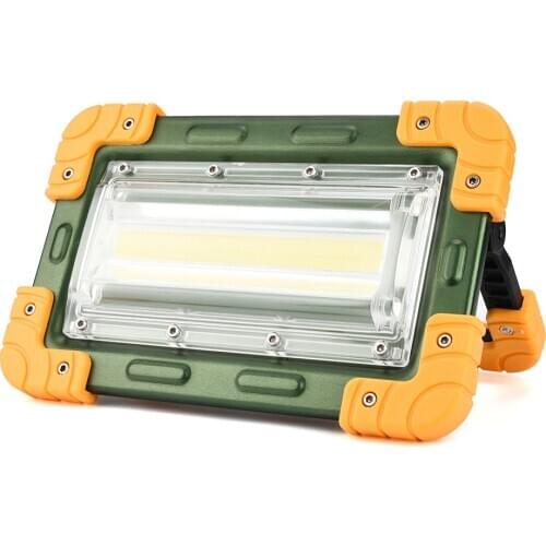 50W Led Portable Spotlight Super Bright Led Work Light Rechargeable for Outdoor Camping Lampe Led Flashlight by 456123