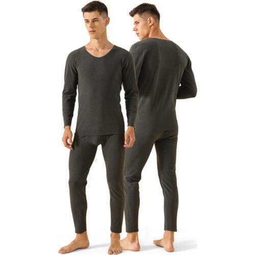 Winter long men thermal underwear sets Seamless thermal underwear keep warm for Russian Canada and European