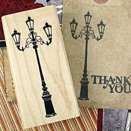 Vintage DIY Multifunction classical pharos wood stamp design gift stamp scrapbooking decoration Diy funny work H042