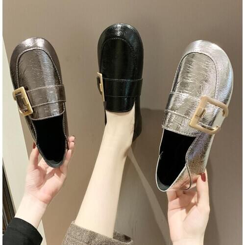 2021 Women Flat Shoes women Loafers Moccasins Fashion Summer patent Leather Flats Casual Zapatos Mujer Plus Size