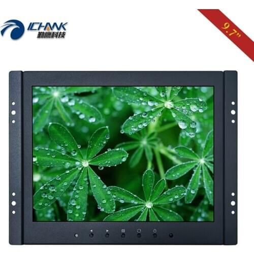 ZK097TN-592/9.7" 10''inch 1024x768 HDMI VGA IPS Full View 720p Embedded Open Frame Wall-mounted Industrial PC Monitor LCD Screen