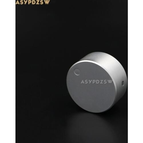 1 PCS Solid aluminum Sandblasting silver 48*22 Power amplifier volume knob Potentiometer knob
