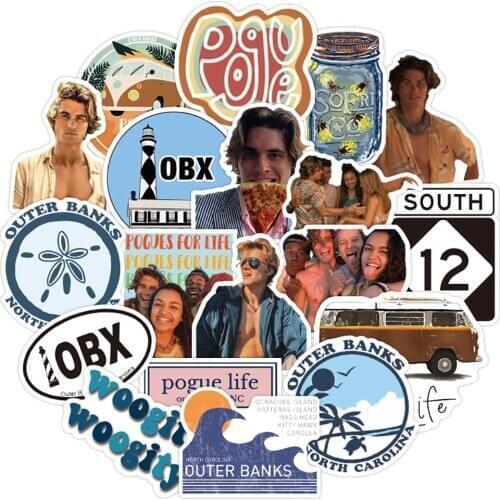 10/30/50PCS TV Show Outer Banks Graffiti Stickers Skateboard Guitar Laptop Travel Luggage Classic Toy Sticker Decal for Kid