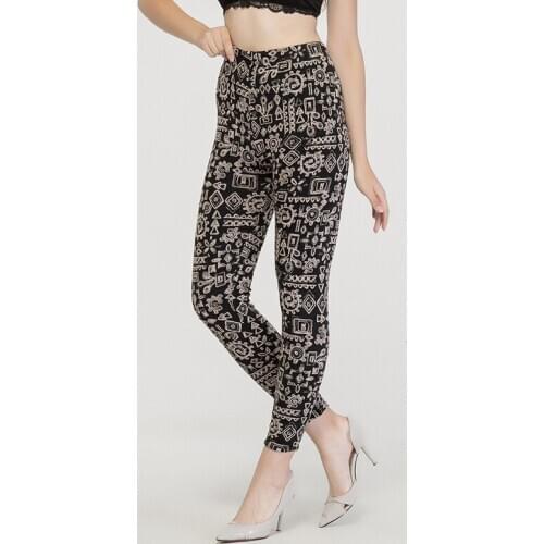 100% Wool Double Layer Thickened Warm Pants Womens Tight High Waist pants Wool Knitting Nine pants