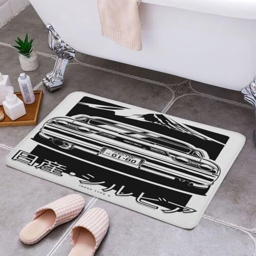 180SX JPN Series Carpet Areas Rug Non-slip Floor Mat Rug 3D Printing Living Room Bedroom Door Mat Home Decoration