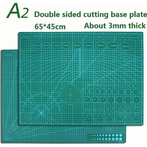 2021 New A2 Cutting Board Grid Line Cutting Board Craft Card Multicolor Double-sided Desktop Manual Cutting Pad 65 * 45cm