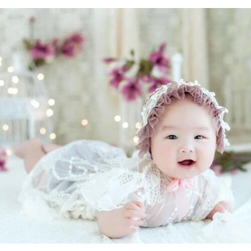 3 Pcs/set Newborn Photography Props Baby Bonnet Pants Clothes Set Photo Clothing
