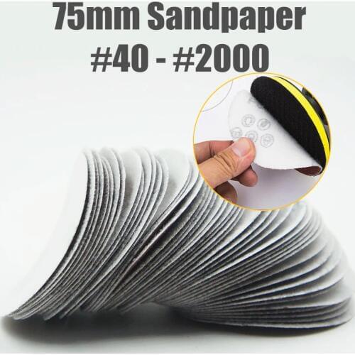 40-2000 Grit 3 Inch 75mm Sander Disc Sanding Disk Sand Paper Abrasive Tools