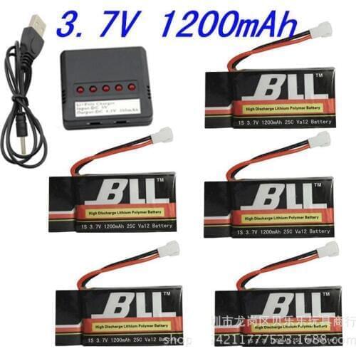 5PCS/Lot 3.7V 1200mAh 25C Battery For Syma X5SW X5SC X5S RC Quadcopter Spare Parts Accessories
