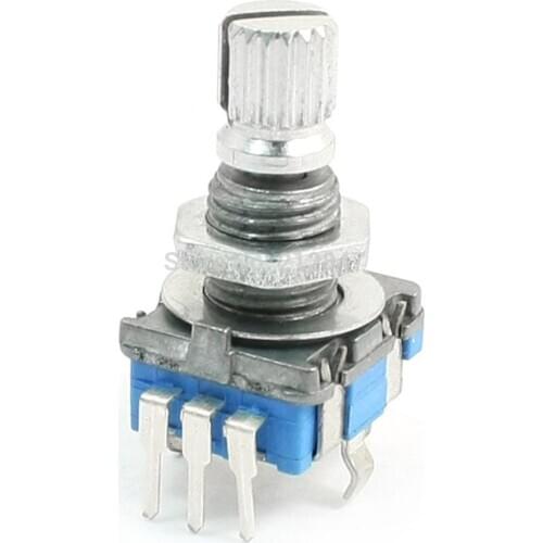 6mm Shaft 7mm Thread 7 Detents Rotary Encoder Switch with Keyswitch
