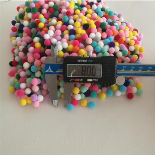 8 10 15 25 30 mm Multi Option Colour Pompoms Soft Pom Poms Fur Balls DIY Home Garden Wedding Decoration Flowers Wreaths Garment