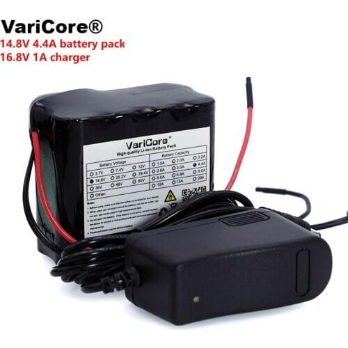VariCore 14.8V 4400mAh 18650 li-iom battery pack night fishing lamp heater miners lamp amplifier battery with BMS+16.8V Charger
