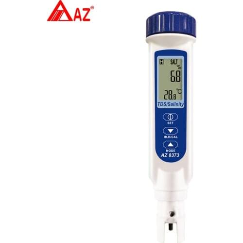AZ Pen Type Salinity Meter & Temperature & TDS 3 In 1 Aquarium Swimming Pool Salt Water Quality Tester Digital Large LCD