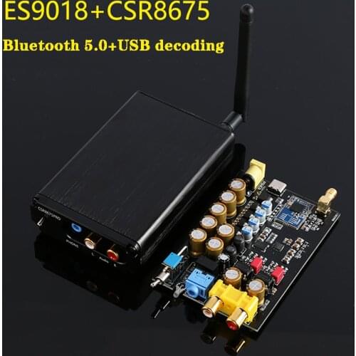 Lossless HIFI CSR8675 APTX HD Bluetooth 5.0 Wireless Receiver Adapter ES9018K2M PCM5102A I2S DAC Decoding 24BIT TWS 3.5M RCA