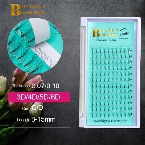 Big eyes secret Premium 3D 4D 5D 6D Russian Volume Lashes Extension Premade Fans Lash Eyelash Extensions