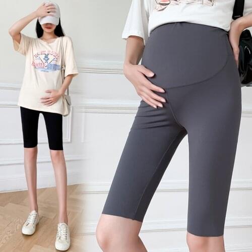 Pants for Maternity Woman Mini Yoga Fitness Sports High Waist Slim Fashion Pregnant Maternity Pants Womans Maternity Panties