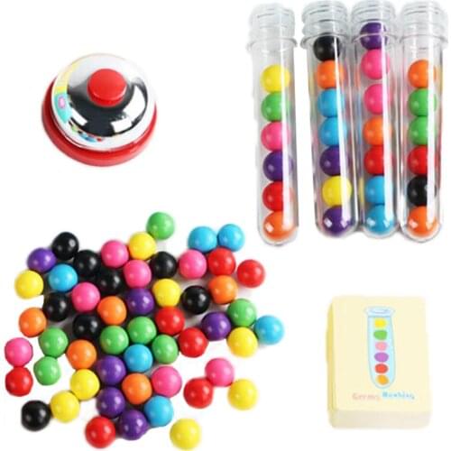 Wooden Clip Beads Test Tube Toy Children Logic Concentration Montessori Teaching Aids Educational Toy for Kids