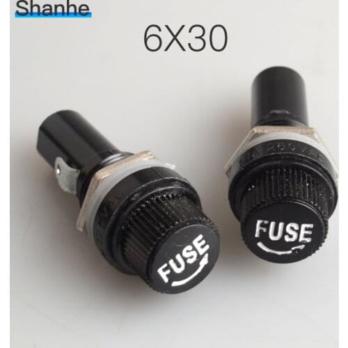 6X30 fuseholders 6X30 insurance tube socket fuse holder for 6*30 insurance Panel Mount Fuse Holder 6x30mm