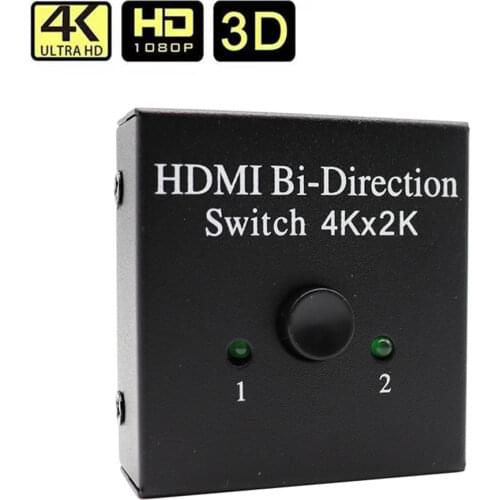 1080P 2 Ports Bi-directional HDMI-compatible Switcher 1X2/2X1 Split 1 in 2 4Kx2K HDMI-compatible Splitter Switch