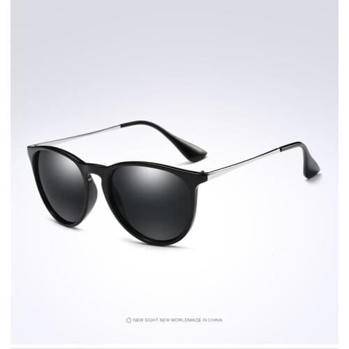 HDSUNFLY Fashion Women Polarized Sunglasses Men Cat Eye Sun glasses Alloy Frame Mirror Lens Eyewear Oculos de sol UV400