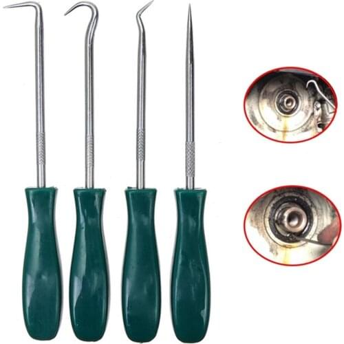 Hot Sale 4Pcs 135mm Car Auto Vehicle Oil Seal Screwdrivers Set O-Ring Seal Gasket Puller Remover Pick Hooks Repair Tools for car