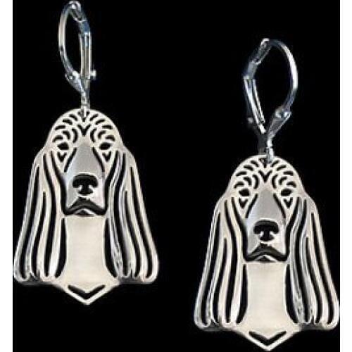 New Trendy Cute Irish Setter earrings Silver Color Plated Animal Dog Earrings