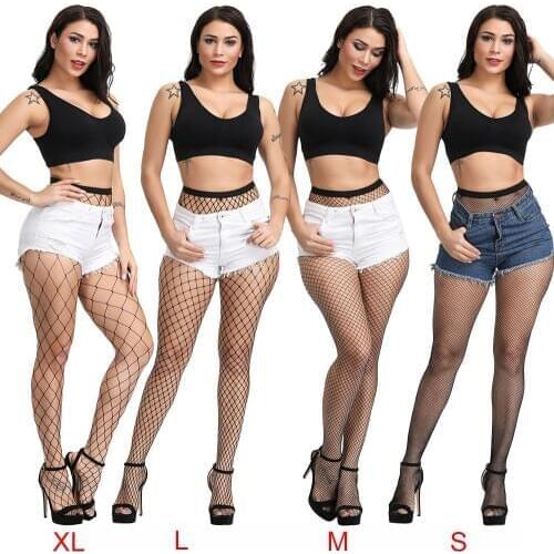 2019 New Womens Long Sexy Fishnet Stockings Fish Net Pantyhose Mesh Stockings Underwear Women Lingerie Skin Thigh Stockings