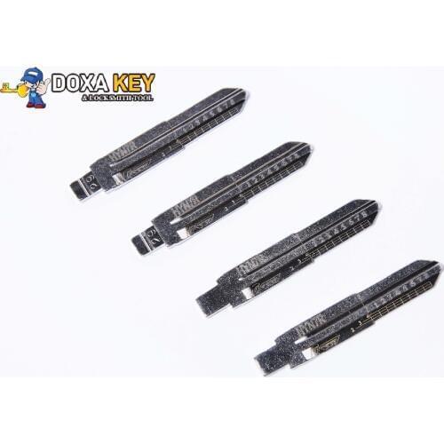 10pcs Original Engraved Line Key for kIA Hyundai 2 in 1 LiShi HYN7R Flat key teeth blank car key locksmith tools