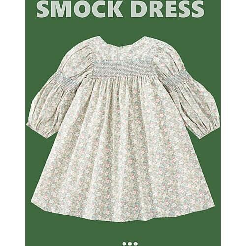 Girls Smock Dress Baby Girl Smocking Frocks Princess Birthday Party Children One Piece Dresses Vintage Embroidery Girls Robe