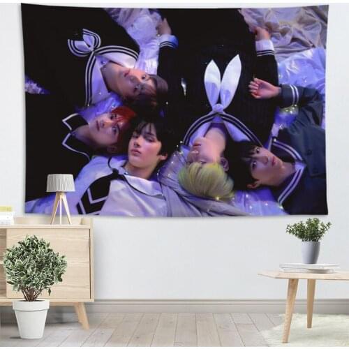 High Quality Starboard KPOP Tapestry Wall Hanging Tapestries Cloth Fabric Print For Living Room Decorative Wall Blanket 2.25