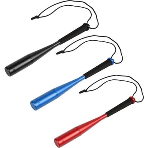 Aluminum Alloy Fish Hammer Knock Fish Stick with EVA Handle Woven Rope 24.7cm Fishing Bat Fishing Tackle Accessories