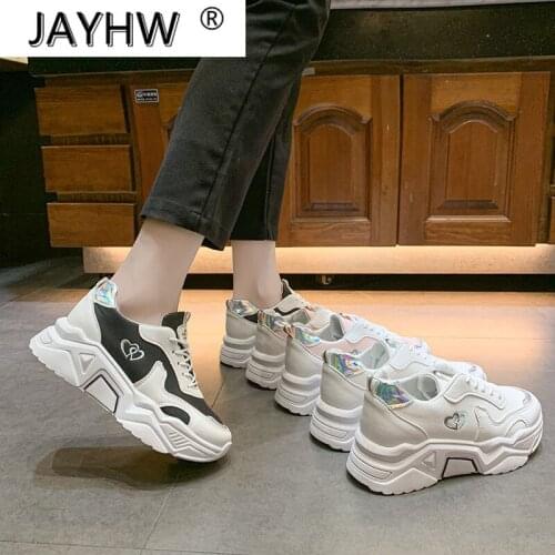 202021 new thick-soled sneakers for female students all-match net celebrity old shoes womens shoes zapatos de mujer