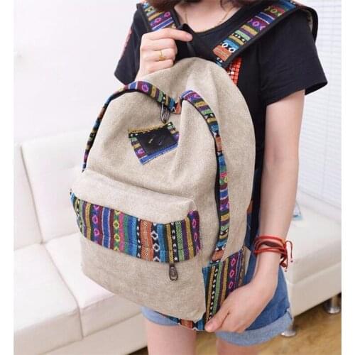 Ladies Laptop Backpack Women Canvas Backpack School Ladies Girls Teenagers Casual Travel Bags Mochila feminina Laptop Bagpack