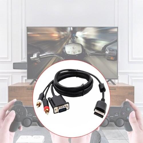 1.8m/6ft Vga Rca Sound Adapter Box Cable Compatible with all Versions of Dreamcast