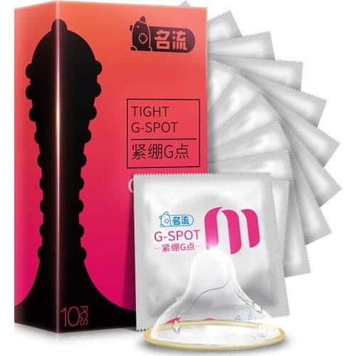 10 Pcs/lot Small Size 49mm Tight G Spot Stimulate Spike Dotted Condom Sensitive Small Condoms For Male Delay Ejaculation