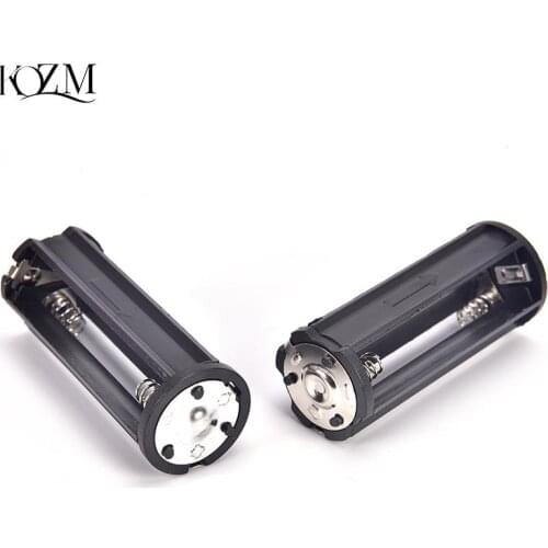 2Pcs/lot Battery Holder for 3x AAA Battery Box Holder Batteries Case For 1.5V Pole Black For Soldering Storage Box