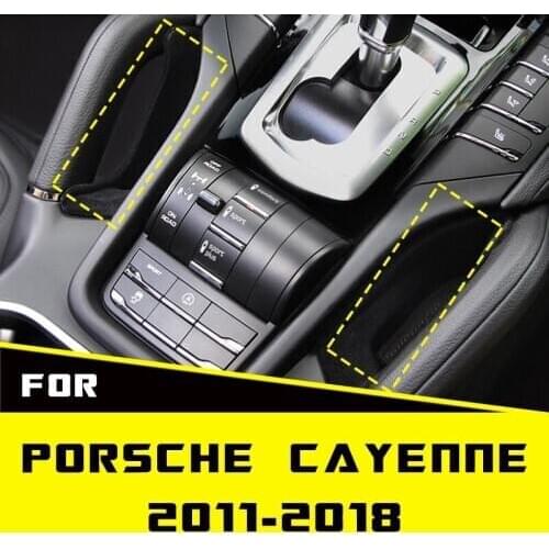 2Pcs Armrest Holder Gap Storage Box Car Organizer Container Pocket Interior Center Console For Porsche Cayenne 2011-2018 Holder