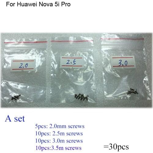 30PCS a set Silver Screw For Huawei Nova 5i Pro mainboard motherboard Cover Screws Repair Parts For Huawei Nova 5 i Pro