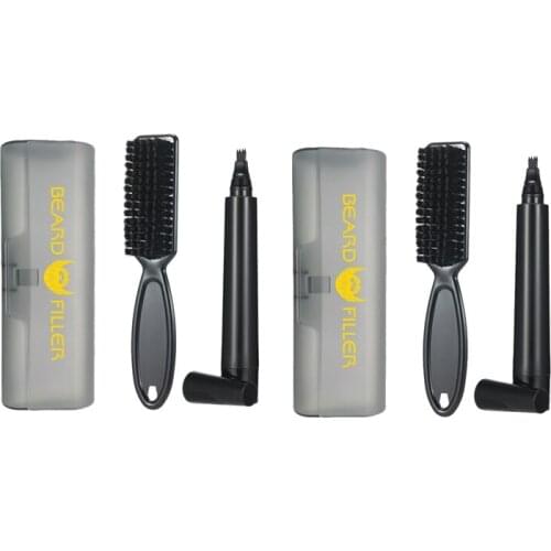 Beard Filling Pen Kit Barber Pencil Waterproof Long Lasting Natural Male Mustache Repair Shape Styling Tool