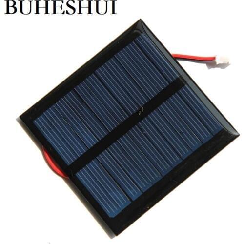 BUHESHUI 100MA 5.5V Solar Panel+PH2.0 plug terminal Wire/Cable Solar Cell Module Charger For 3.7v Battery Light Study 10pcs