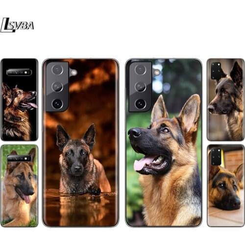 Shepherds Dog German Silicone Cover For Samsung Galaxy S21 S20 FE Ultra S10 S10E Lite S9 S8 S7 Plus Phone Case